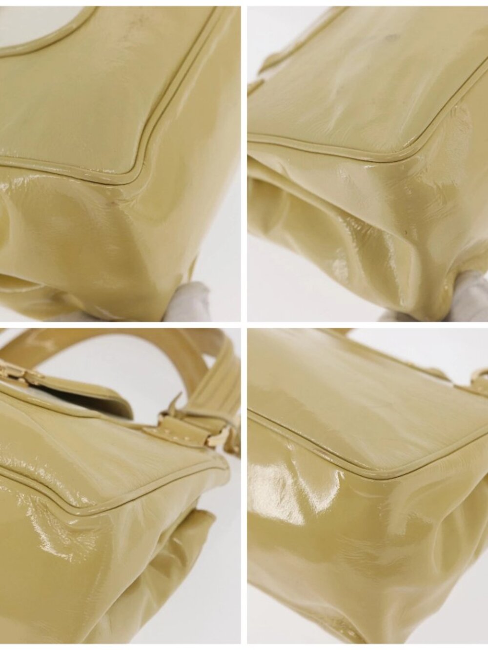 LOUIS VUITTON Cruise line Sac Bicolor Hand Bag Enamel Yellow M92547 Auth ep13148 - Picture 14 of 16